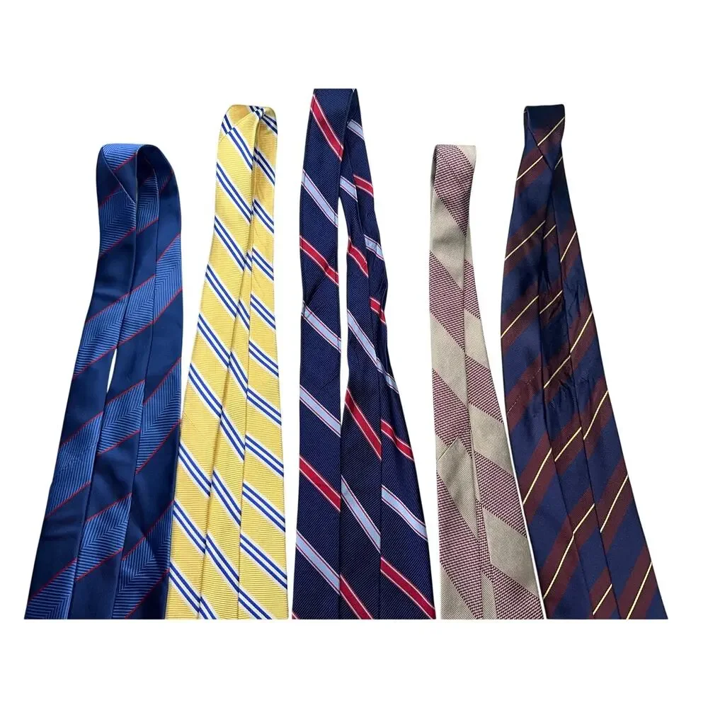 ⁠Brooks Brothers Silk Tie Lot Striped Vintage  Necktie Lot of 5